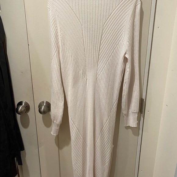 Cream coloured knit duster sweater - Picture 3 of 4
